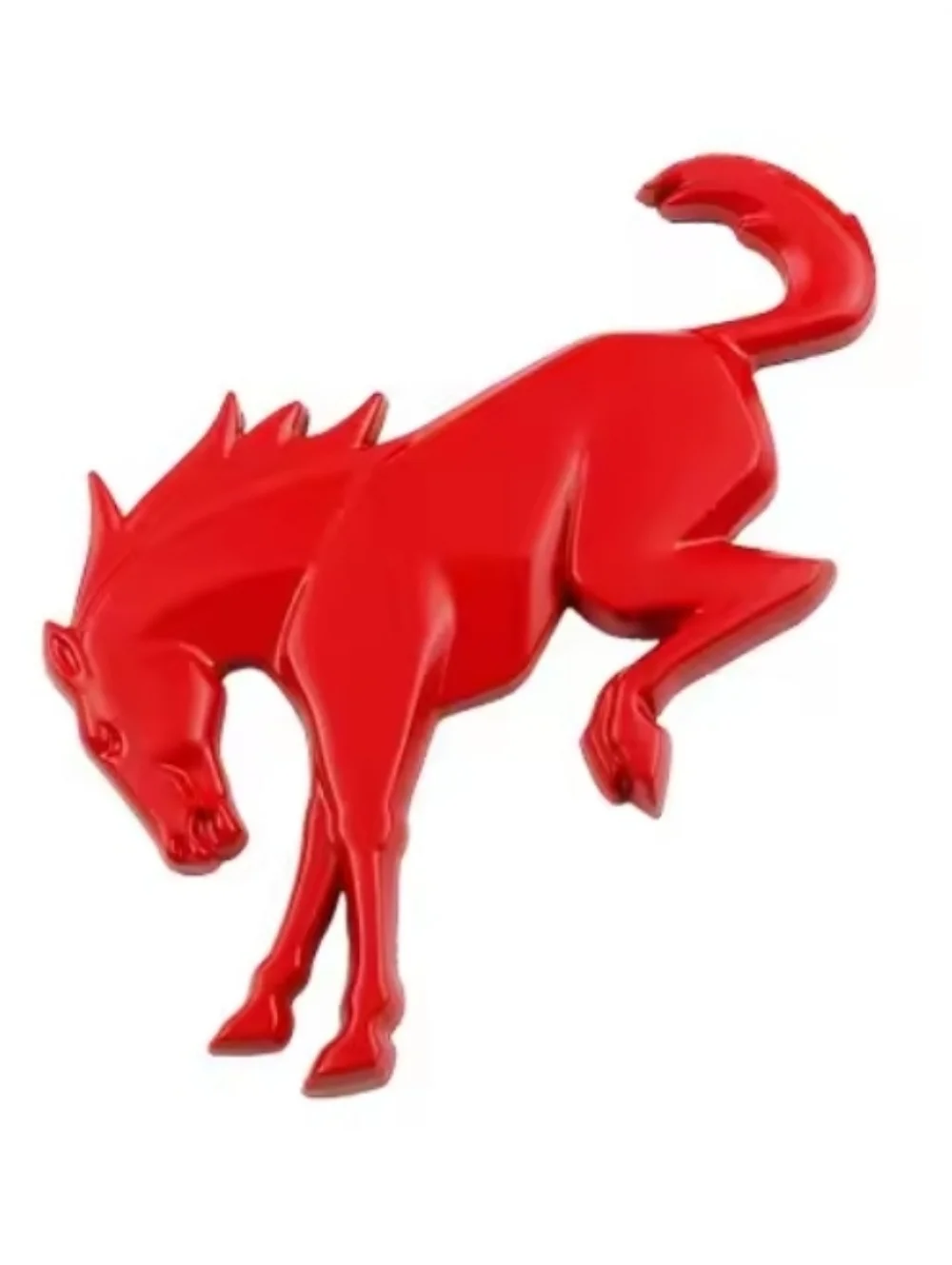 3D Metal Bronco Bucking Horse Badge Emblem  Adhesive Back Choose Color